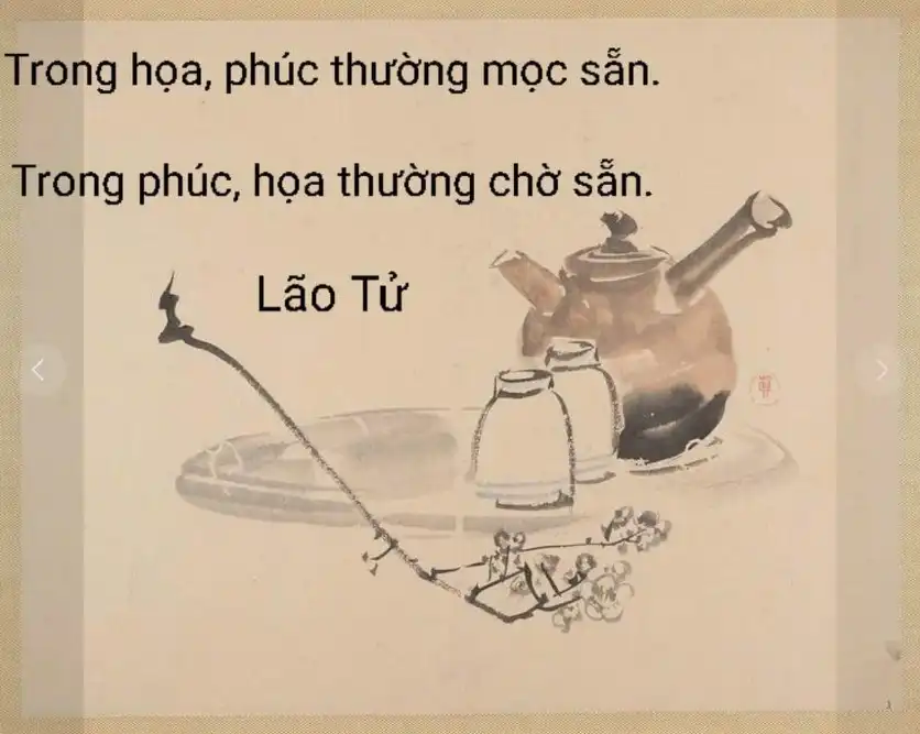 ❛❛ Phúc hề họa sở ỷ, họa hề phúc sở trí ❜